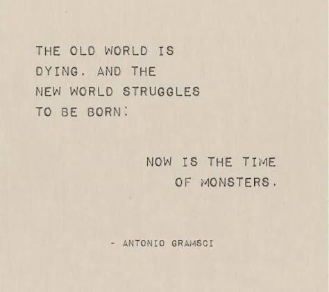 patrickcbrown's tweet photo. It truly is a time of monsters. https://t.co/EN0xL3mXJl