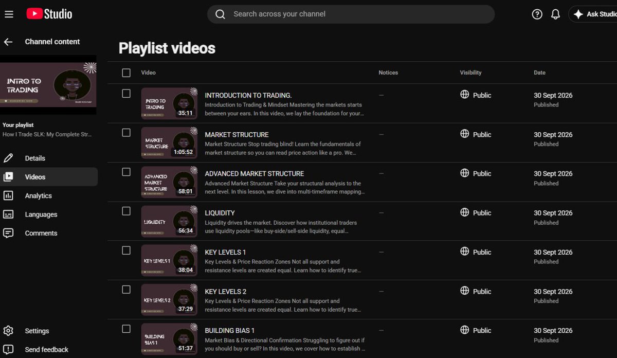 0xsamcrypt's tweet photo. I trade SLK, but not the conventional way.

I trade in the safest yet most effective way ever.

I have dedicated my time, experience and effort into creating a playlist of videos explaining how I trade SLK from A - Z.

Drink deep or taste not the spring 

Link below 👇 https://t.co/OpJ02pPYIU