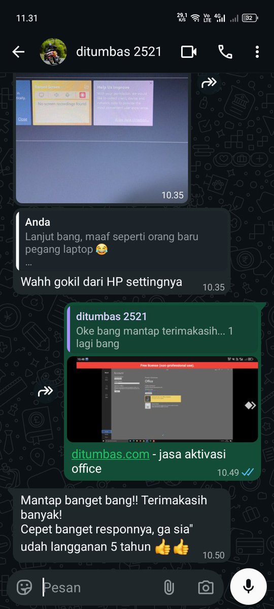 ditumbasnetwork's tweet photo. jasa aktivasi office
#testimoni #ditumbas #ditumbasdotcom https://t.co/lr2FWq3HTA