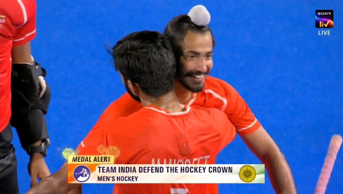 mufaddal_vohra's tweet photo. GOLD NO.21 FOR INDIA. 🇮🇳

- India beat Malaysia 5-1 in mens hockey final to win the Gold medal at Asian Games. 🏅🇮🇳 https://t.co/oc6za4kCRr