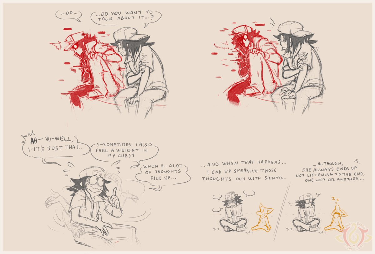 Shiny_Zango's tweet photo. Managed to sneak some progress into the next part of the #LinkedLullabies comic between work 🙌

I hope I can keep going with the rest of the parts fast enough as there are quite a few and I don't want to keep folks waiting too long =w=

#glitchyred #greysweep https://t.co/HK5x0R35Ja