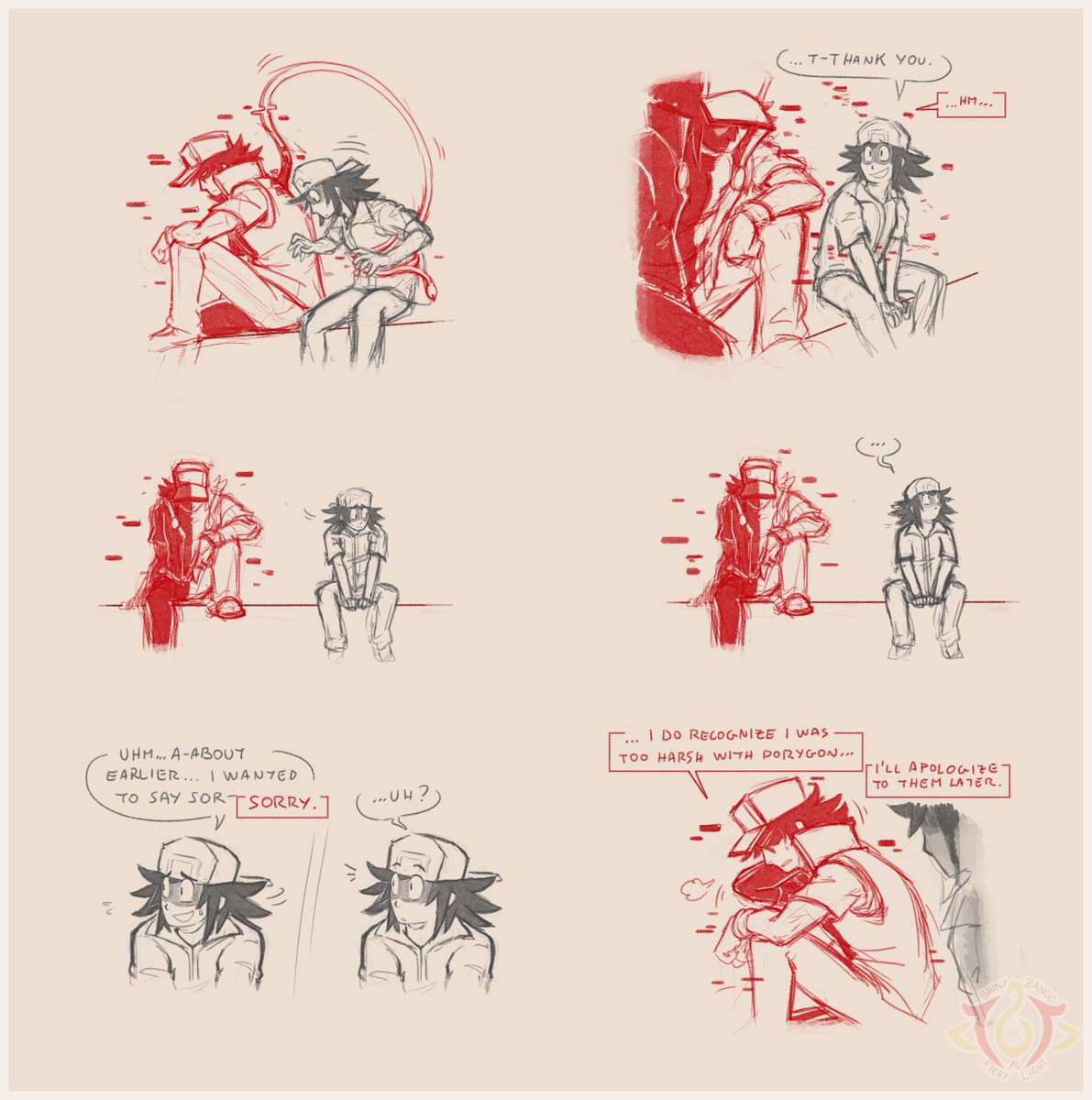 Shiny_Zango's tweet photo. Managed to sneak some progress into the next part of the #LinkedLullabies comic between work 🙌

I hope I can keep going with the rest of the parts fast enough as there are quite a few and I don't want to keep folks waiting too long =w=

#glitchyred #greysweep https://t.co/HK5x0R35Ja