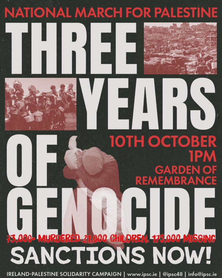ipsc48's tweet photo. Join us Saturday 10th to march against Israel’s ongoing genocide in Gaza in which it has slaughtered some 74,000 Palestinians, its ethnic cleansing in the West Bank, and to protest the Irish government’s continued refusal to hold the apartheid state accountable. #FreePalestine https://t.co/5bkjgXVHHp