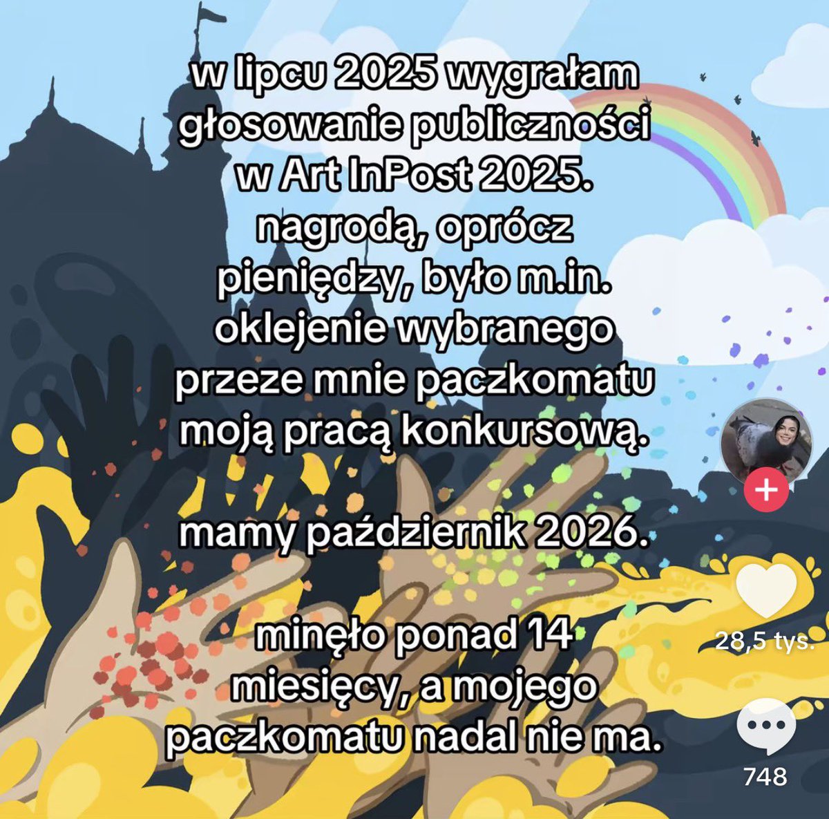 peacheszain's tweet photo. Czy drogi @InPostPL wyjaśni o co chodzi? Jaki macie problem z wypełnieniem formalności i oklejeniu tego paczkomatu. Może następnym razem nie róbcie takich konkursów. https://t.co/KI2aDGb32Y