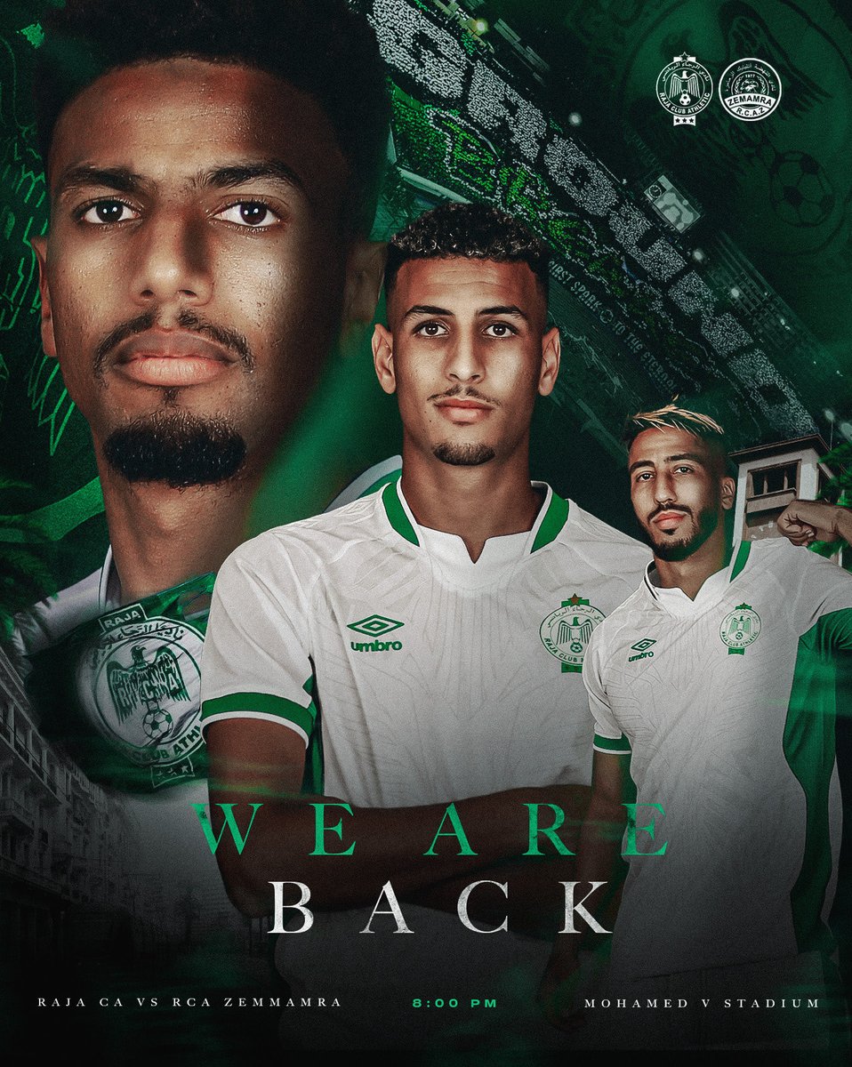 RCAofficiel's tweet photo. Tonight, we’re back 💚🏟️ https://t.co/8GZVpKCMD1