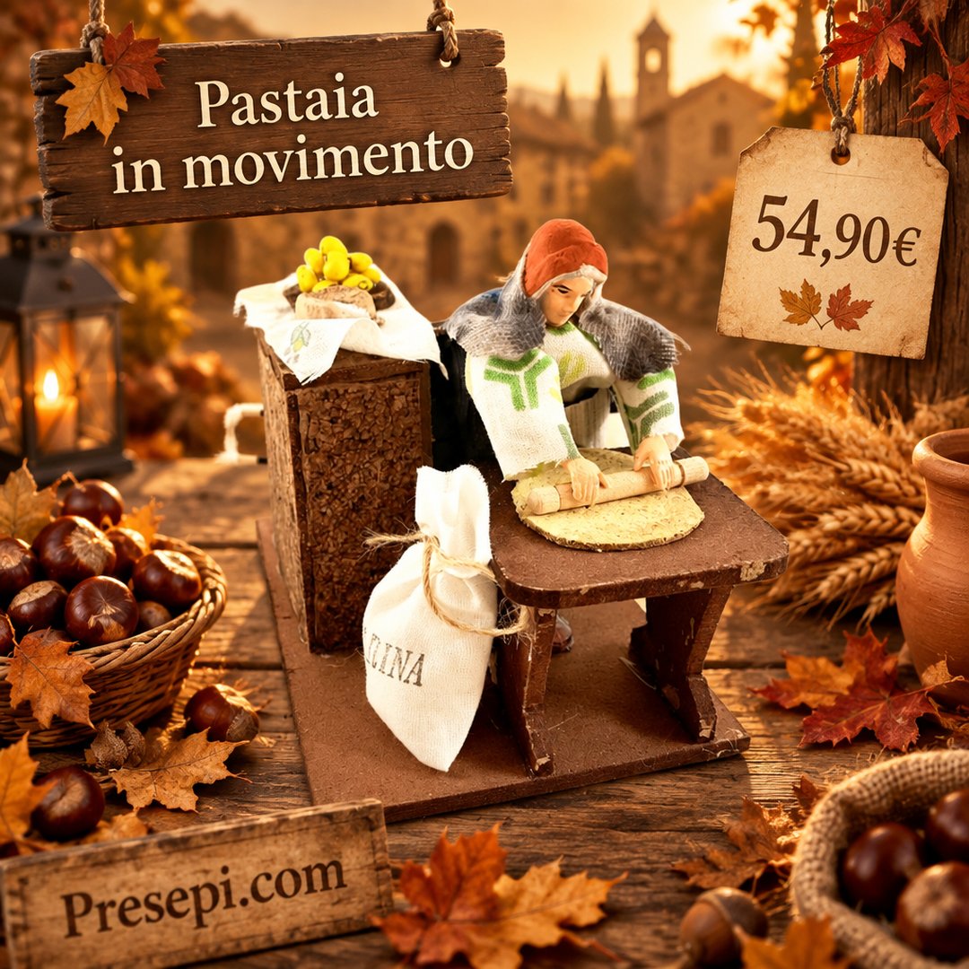 presepi_com's tweet photo. Pastaia in movimento: statuina animata scala 12 cm, 54,90€ IVA inclusa.
👉 https://t.co/SRJa126KGJ
#presepe #natale #artigianato https://t.co/oG0c30dHHq