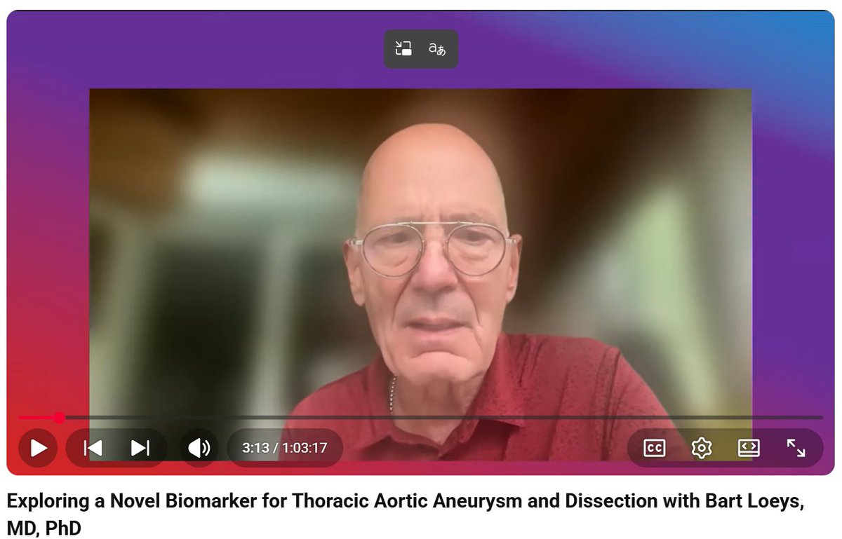 MarfanFdn's tweet photo. During the first days of this VEDS Action Month, watch on demand Dr. Hal Dietz's recent VEDS research update. #TheVMatters #VEDS #TheVEDSMovement #VEDSActionMonth
https://t.co/3ZhuVUBaPN https://t.co/ImZrcerSq5