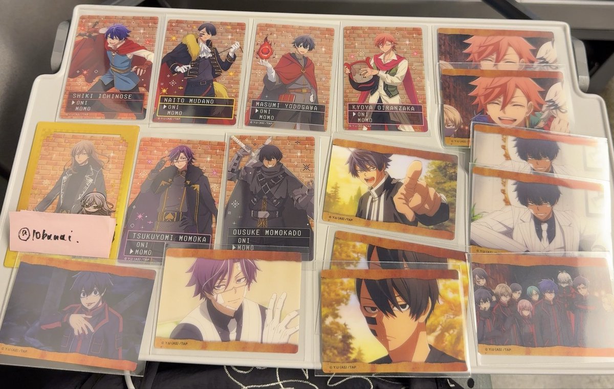 I0banai's tweet photo. 桃源暗鬼　冒険譚フェア オーロラアートコレクション　RPG カード

〘譲〙一ノ瀬、無陀野、花魁坂、淀川、並木度、桃華、桃角

〘求〙桃寺　👑＞💝

郵送交換または、池袋手渡し希望です。

お声がけ重なる場合、お時間いただく可能性あります🙇お気軽にお声がけください✧︎ https://t.co/qGZTKzLQ00