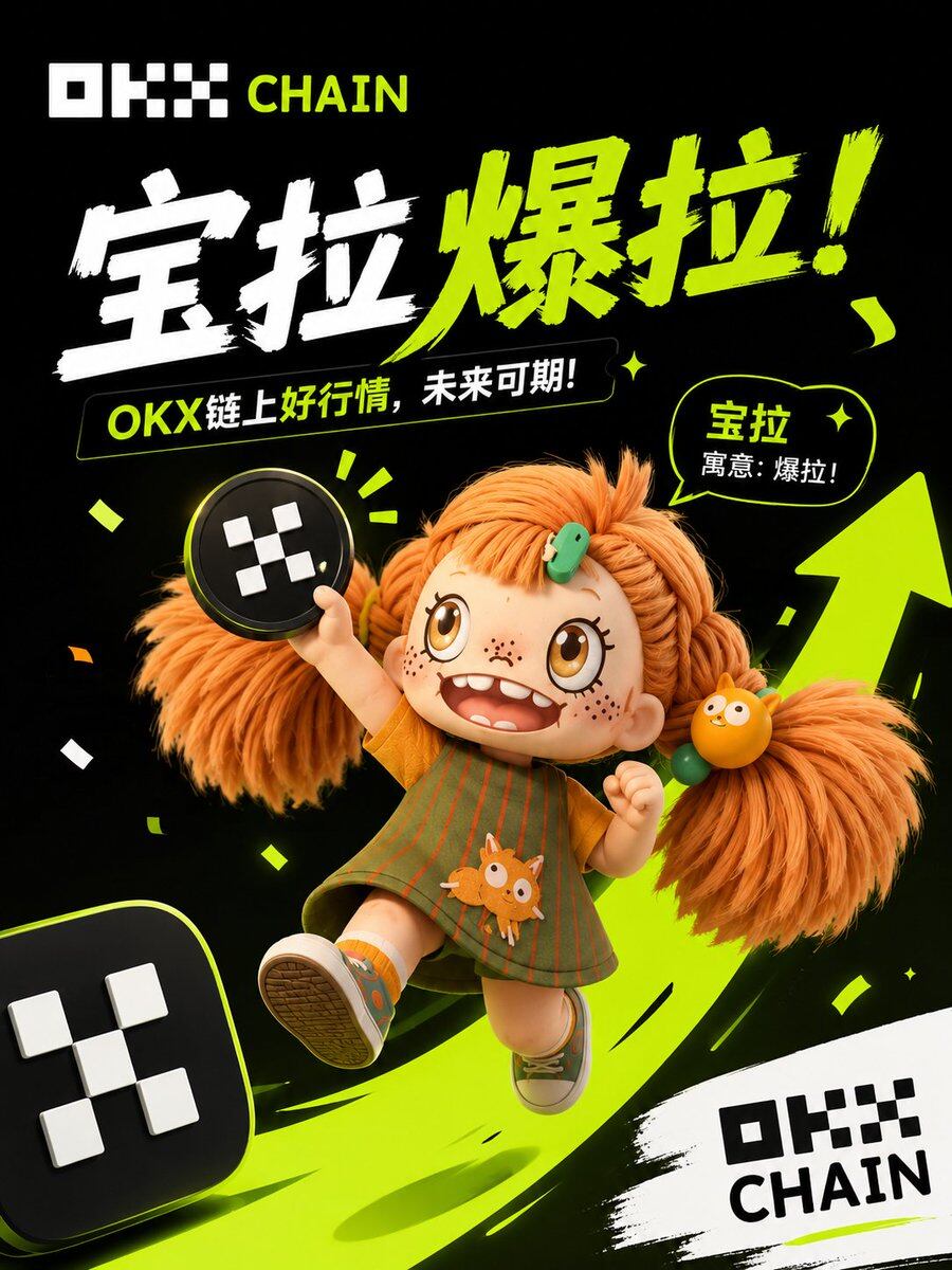 feidegao888888's tweet photo. 币安有牛来，OKX XLayer有宝拉！💥
 
谁能想到，持有$宝拉能直接领到泡泡玛特股票代币！

别的Meme只会喊涨，它直接上RWA模式，有真实资产挂钩，格局完全不一样。
 
这轮牛市，宝拉要带队爆拉！信仰拉满🚀 https://t.co/CKSnbINJez