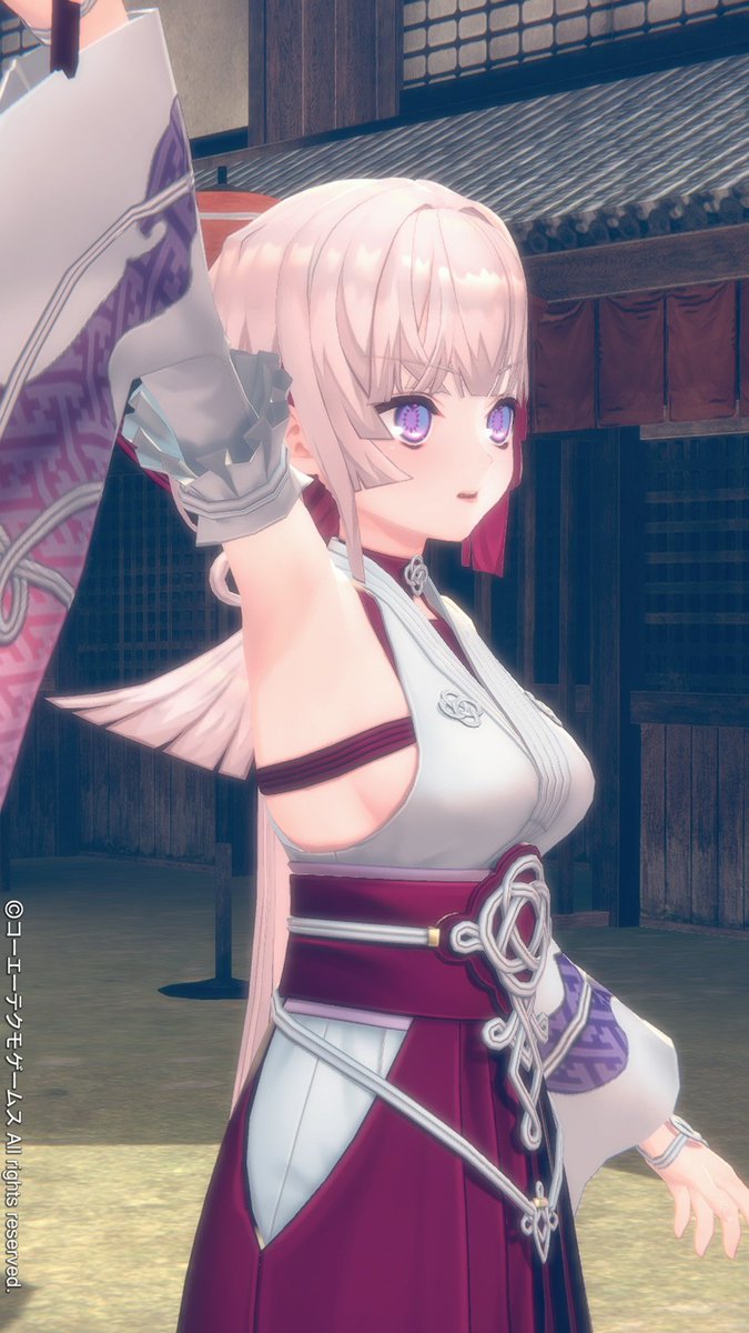 tokupoke_racket's tweet photo. 千歳が初登場の時からずっと言われてるけど、この服装で巫女は無理でしょ
絶対に鏑矢の趣味 https://t.co/bEOhq630Y8