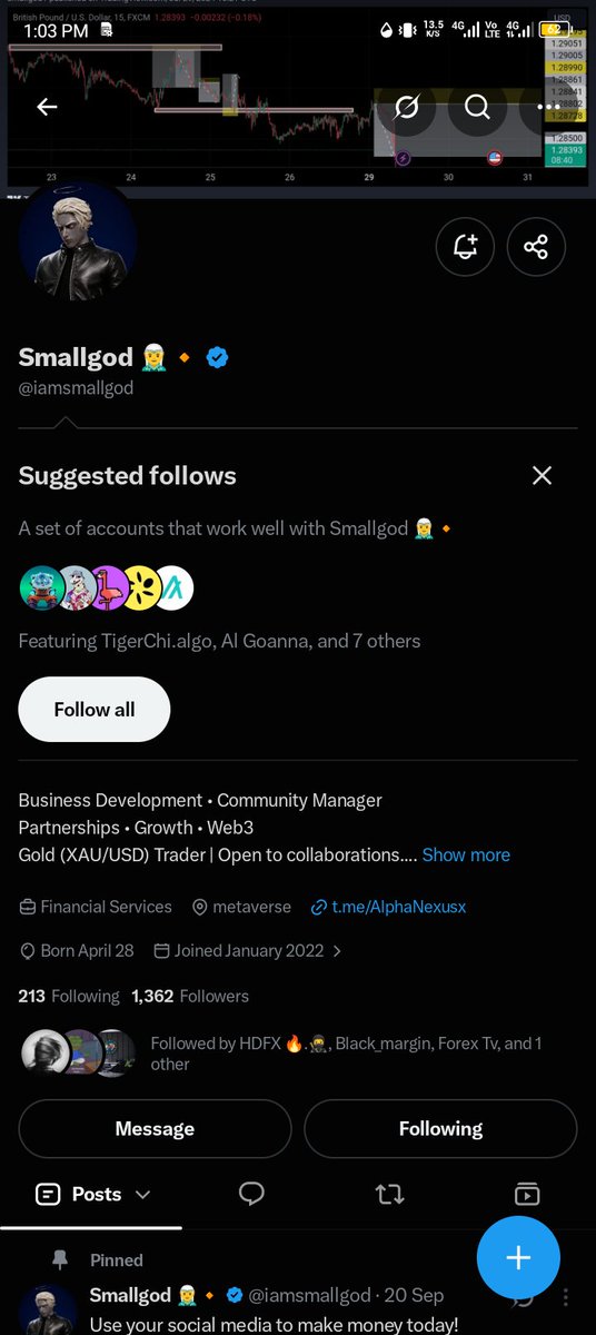 Mike_AMG1's tweet photo. @iamsmallgod @AquaFunded @LewisAquaFunded @PropITAfrica @OnlyLuso @CableAnalyst @ighotrades @Techriztm
@lastborn_smc https://t.co/hfzX5AjdMt