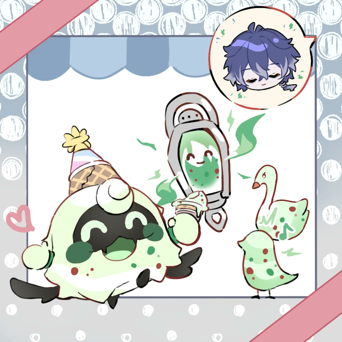 penpen_1029's tweet photo. コラボは今日まで🍨🎶
#原神サーティワンコラボ https://t.co/9gJQ153kgy