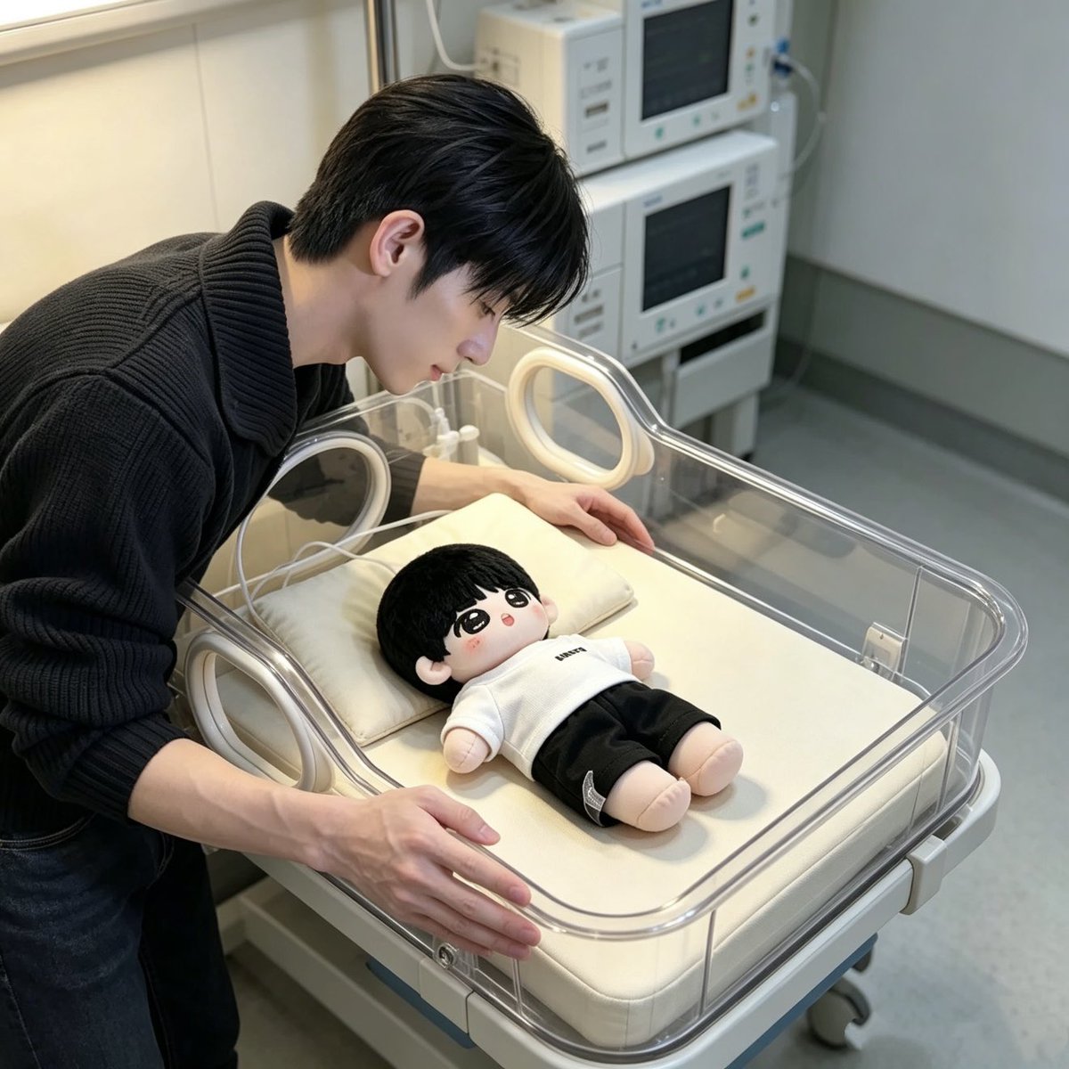 htilb9's tweet photo. 是的，我们有一个孩子👶💜

#박시우
#PARKSIWOO https://t.co/8BDlmQ9Fsu