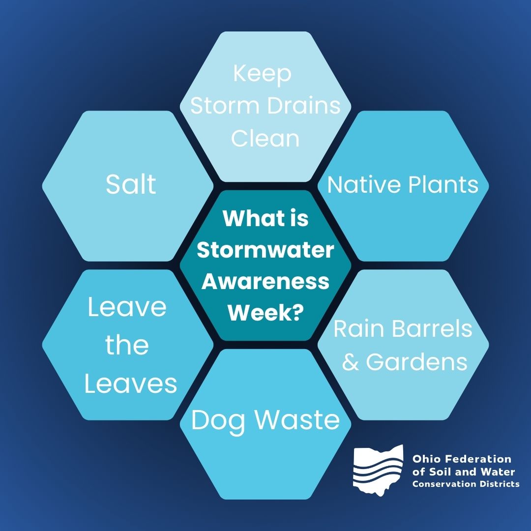 MORPC's tweet photo. It's #StormwaterAwarenessWeek! Clean water starts with all of us. Simple actions like keeping storm drains clear, picking up pet waste, and preventing litter and chemicals from washing away can make a difference for Central Ohio’s waterways. https://t.co/xiwxsDRkQl