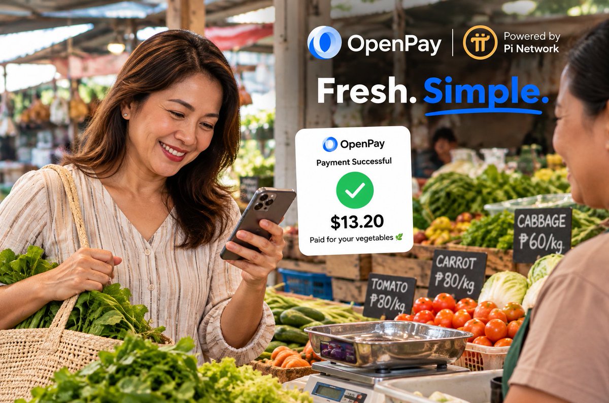 OpenPayTeam's tweet photo. Fresh. Simple. OpenPay.
Make everyday purchases easier with OpenPay. From fresh produce at your local market to daily essentials, enjoy a simple and convenient way to pay.
Powered by Pi Network.
https://t.co/oGmq2zdUgm
#OpenPay #OUSD #PiNetwork #Pi #OpenUSD https://t.co/S4mfqfkKMN