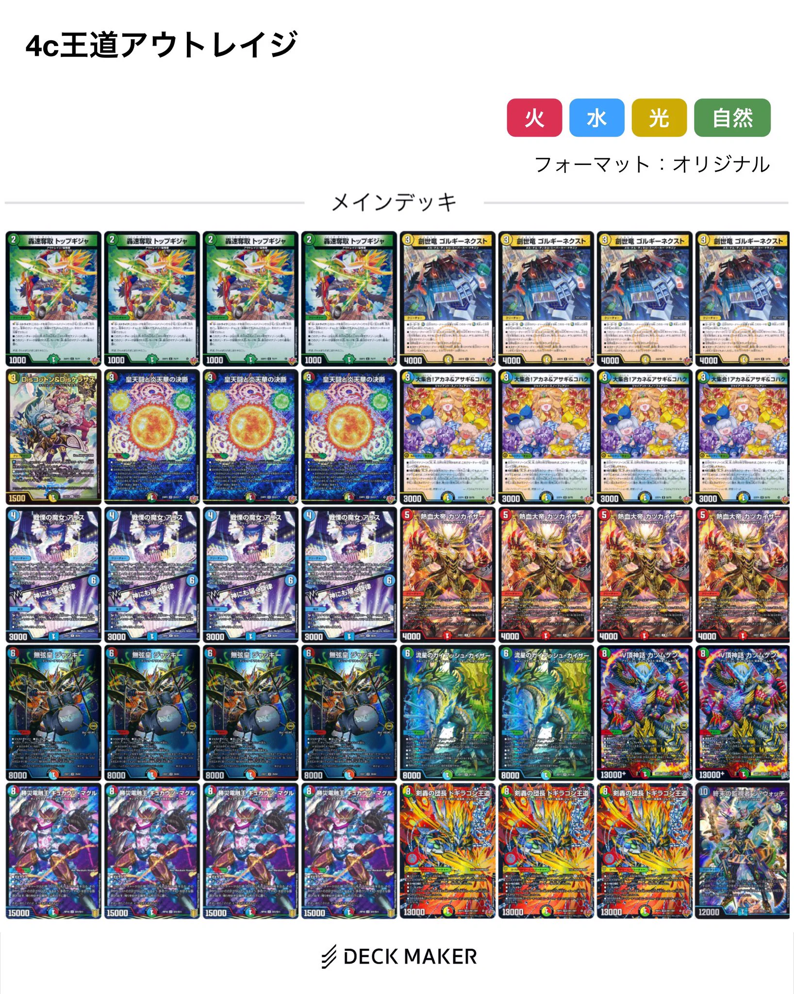 安良城(あらき)あきら🧪 в X: „アウトレイジデッキ、ハッキャゾージア