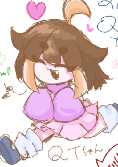niso0430's tweet photo. 絵チャ産ピンクちゃん、QTちゃん
楽しかったよ
#Rhythmicrevolution
#QT https://t.co/xFwJ4two38