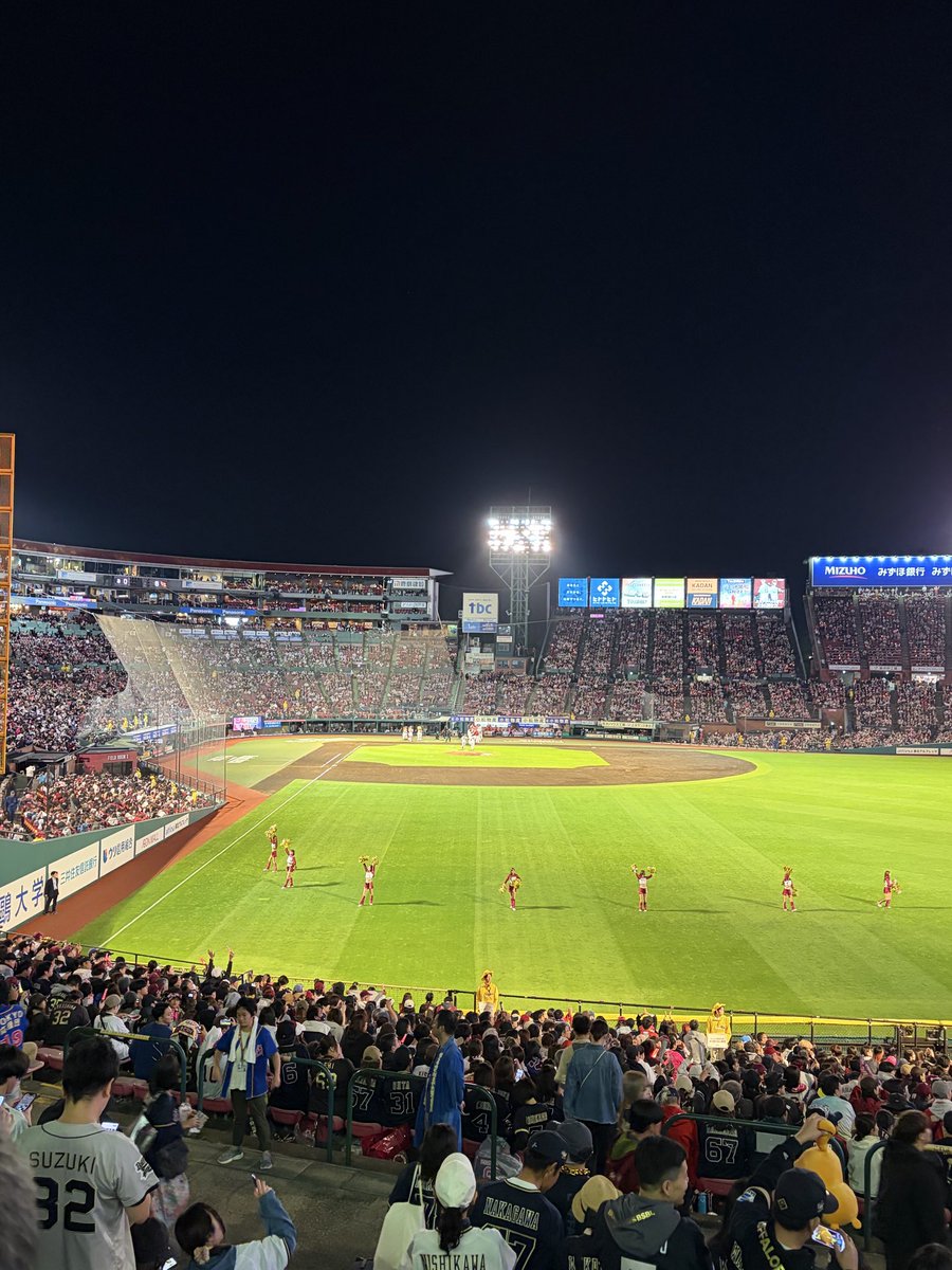 HNI158's tweet photo. 現地まけほー！
最終戦意地見せてよ。
気温も試合も寒かった、、

#Bs2026
#オリックス https://t.co/mD6lc0rMYt