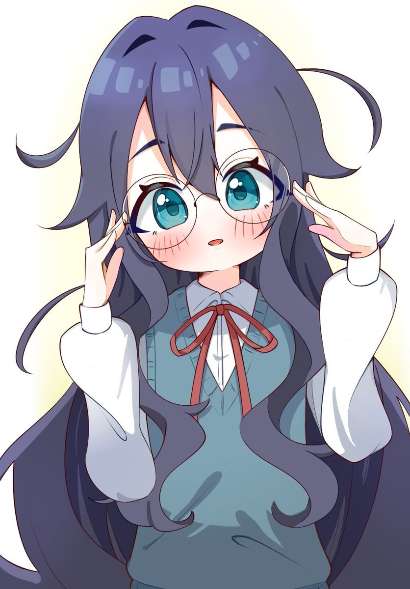 yuzuyuzurihaha's tweet photo. 〜100カノキャラに丸メガネをかけさせたい〜

文学少女にはメガネですよ
#100カノファンアート https://t.co/tCNQAl7Jkm