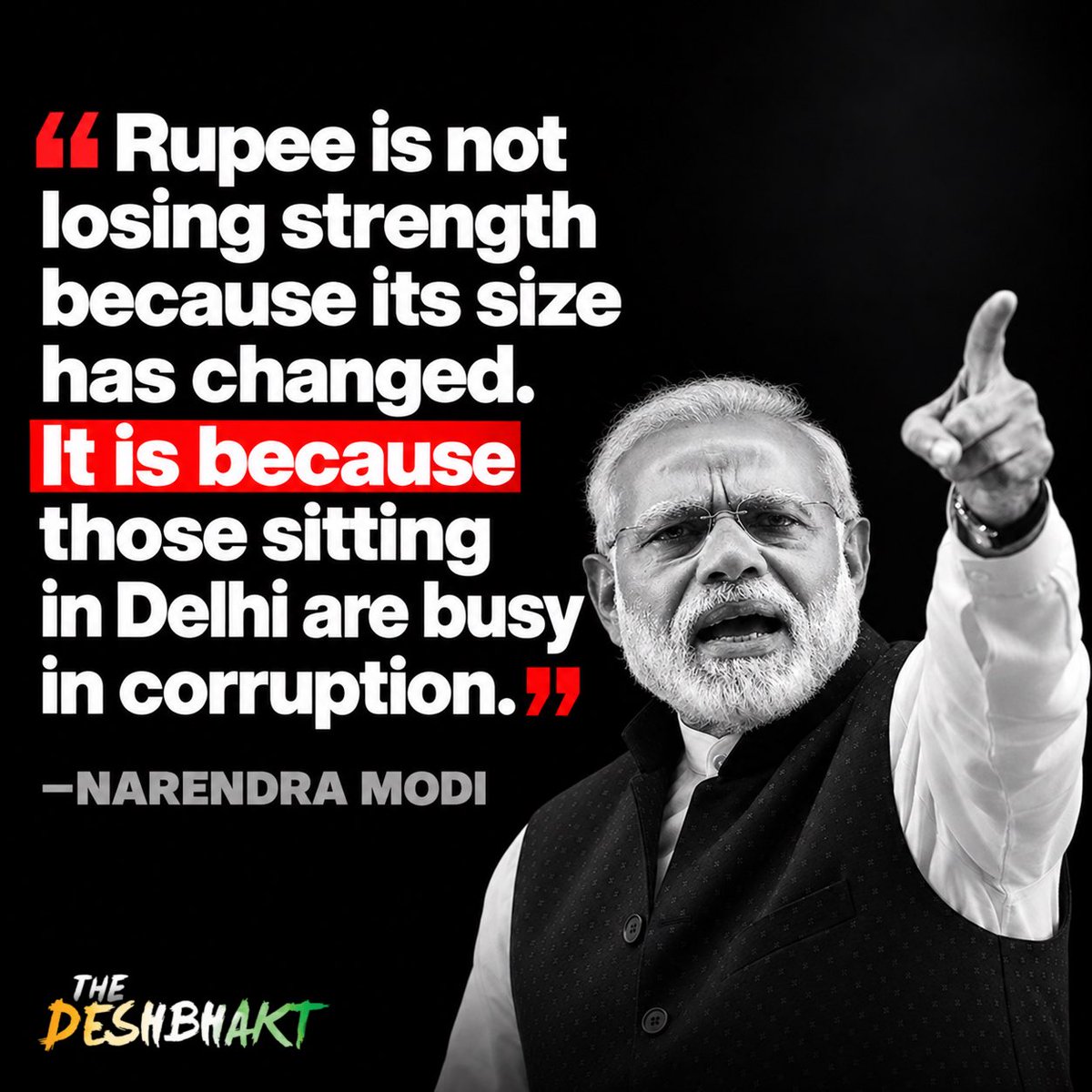 TheDeshBhakt's tweet photo. Do you agree with Narendra Modi? https://t.co/nlJuPpVl0o