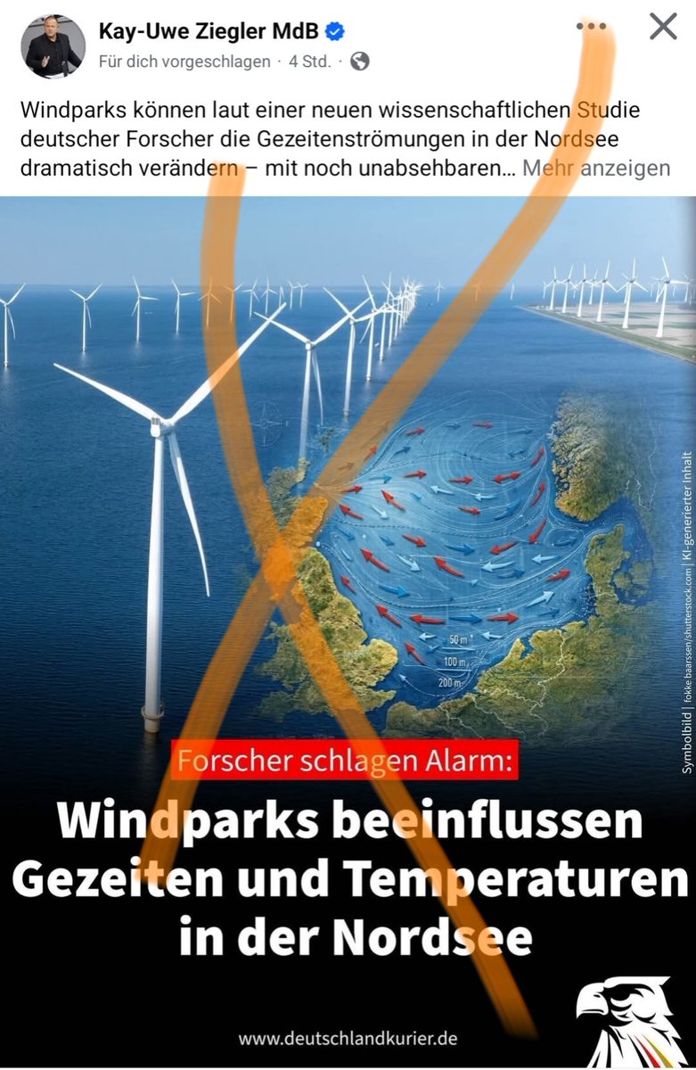 rick_sonnens's tweet photo. Die AfD warnt jetzt davor, dass Windräder die Nordsee umdekorieren. Wenn das so weitergeht, melden sie demnächst auch, dass Möwen durch erneuerbare Energien links abbiegen.
#Demokratie
#Populismus #noafd #fckafd #NazisRaus #AfDmachtDumm #wirsindmehr #Wirsindbunt #afDnee #FCKNZS #fckafd #wirsindantifa #patridioten