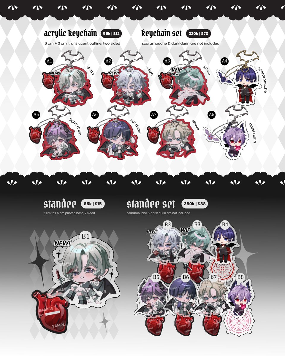 anddalusia's tweet photo. [ thank you for your likes and reposts! ]

henlo! i'm currently opening both booking slot for #CF23 and mail order 🦇🩸

♣️ fandom: genshin, ORV
♦️until 11th October!
♠️ GOs/overseas buyer please dm first

[1/3] order links and more details below: #comifuro23catalogue #comifuro23 https://t.co/7j51Eclsyf