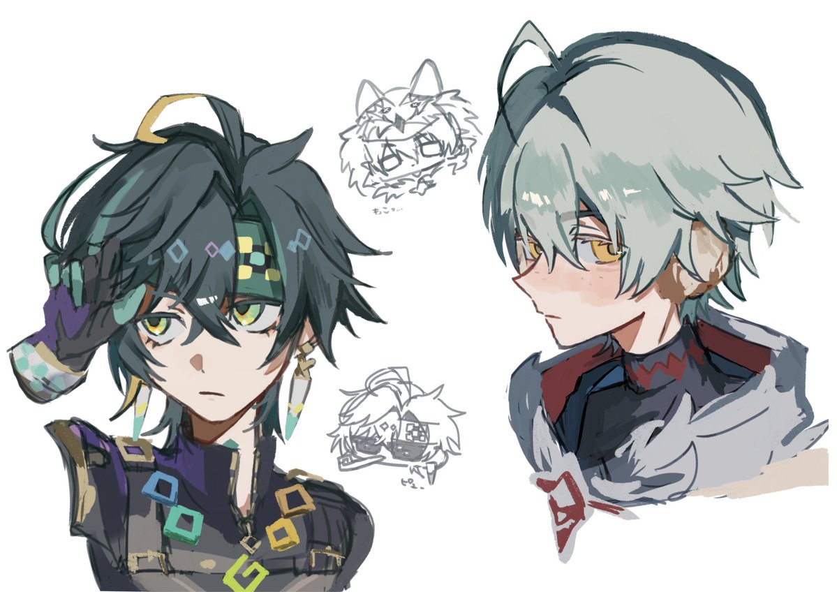 pprin29's tweet photo. 描きたかったキャラ詰め　#原神 https://t.co/BmNpprbVjq
