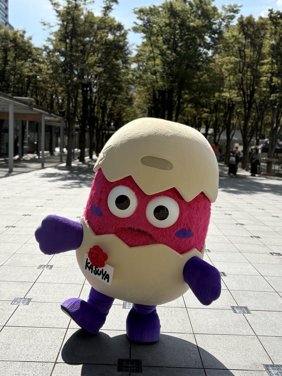 kasutamachan's tweet photo. （おもてはこんなかんじです🥚）
#かすたまちゃん
#福岡県粕屋町
#粕屋町PRキャラクター
#テレ玉くん https://t.co/kbh1z2muIn