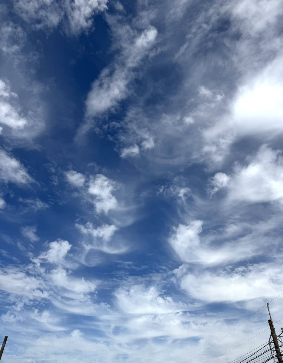 EA1879's tweet photo. #さっきそら
 
今日の雲。 https://t.co/DZwdWQg8lP