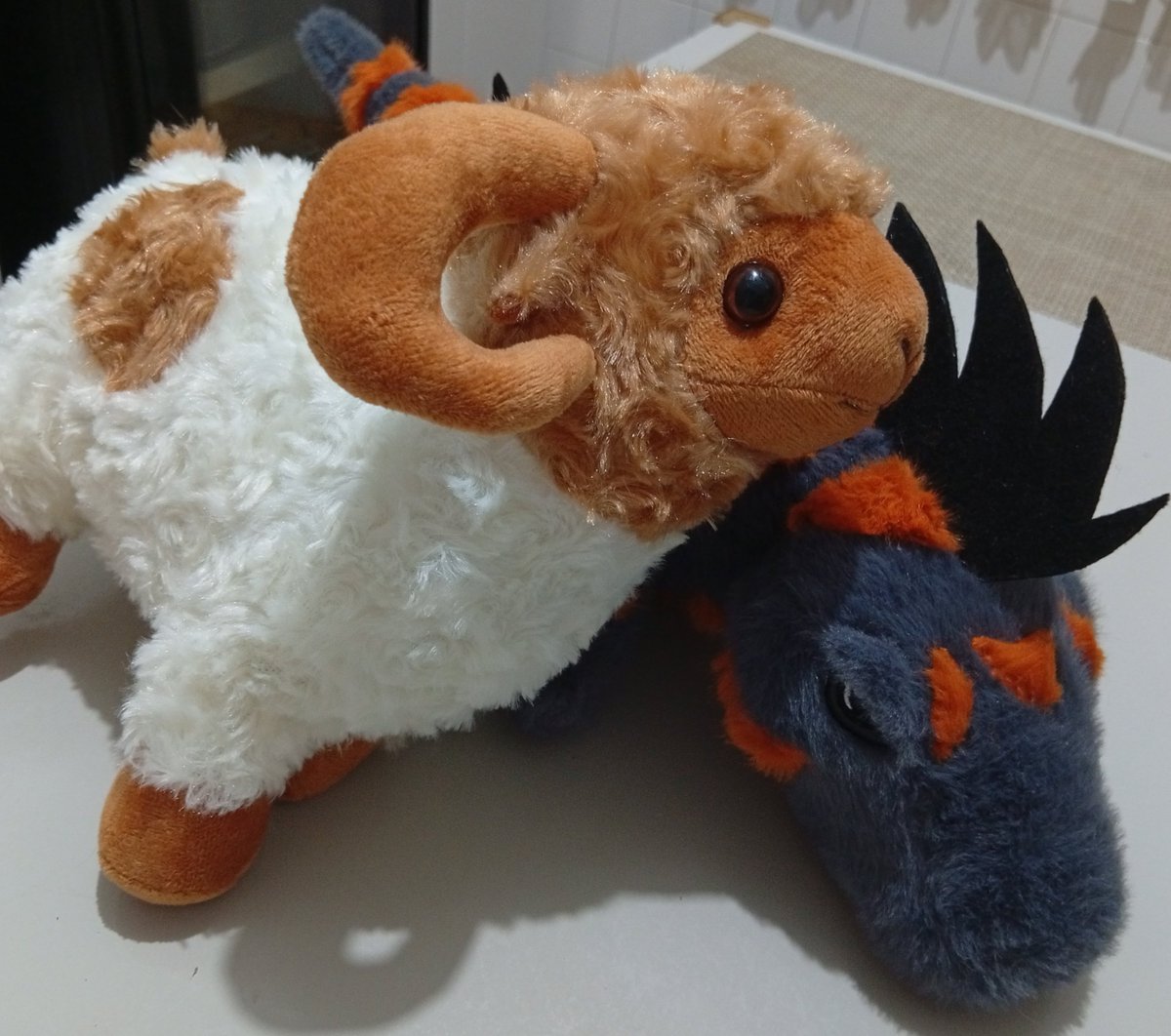 lakesparkles's tweet photo. I got a ram plush in the claw machine yesterday https://t.co/ktwFKodNhx