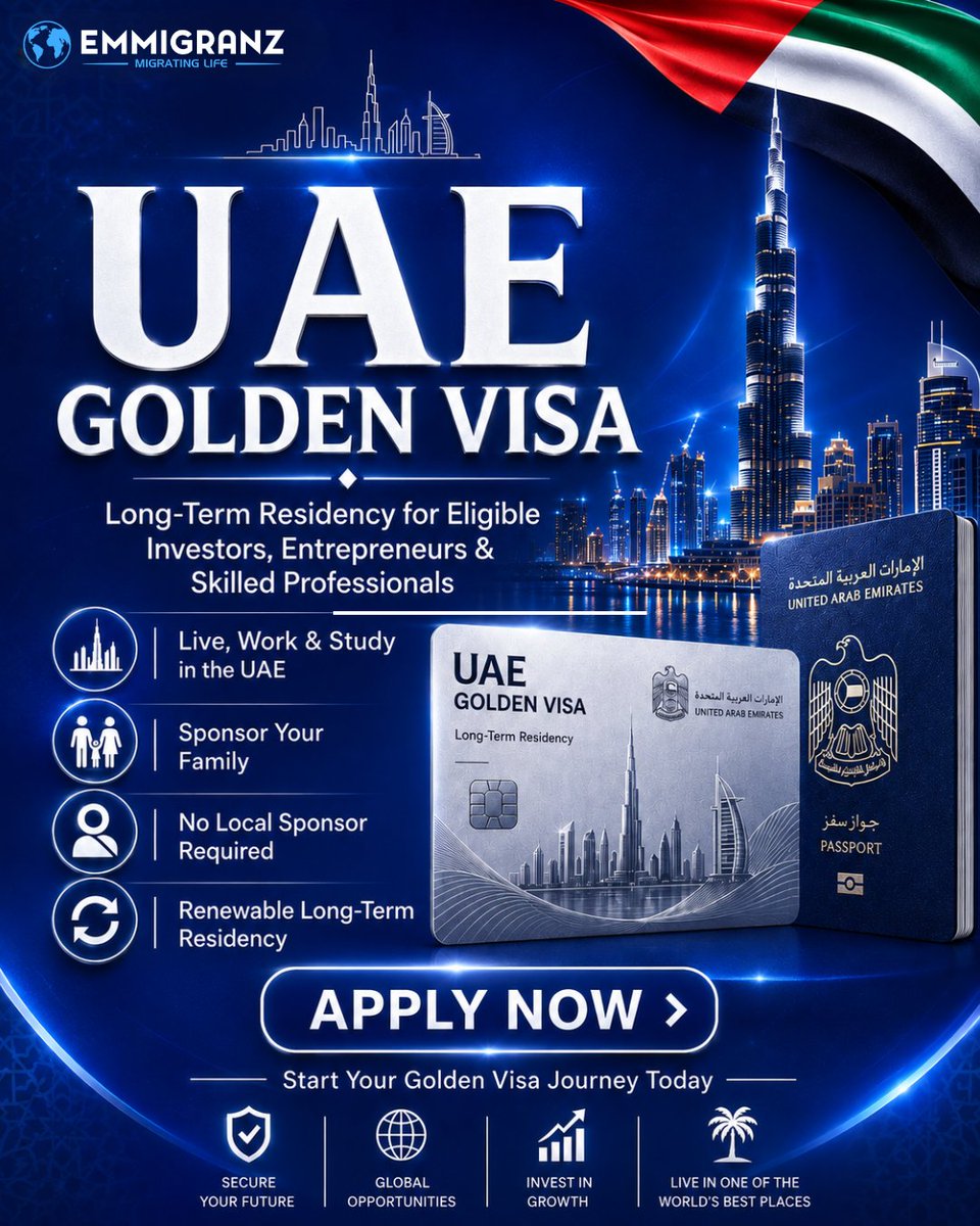 emmigranz's tweet photo. 🇦🇪✨ Build your future in the UAE with long-term residency opportunities! https://t.co/P1NawtjUXd