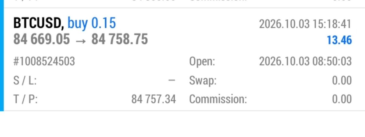 Zk_Trader6's tweet photo. #BTCUSD BUY 

TARGET 1 COMPLETE  PROFIT DONE 👍

CLOSE HALF PROFIT 🎉. HOLD WITH BEARKVEN https://t.co/97L3oNcbeG