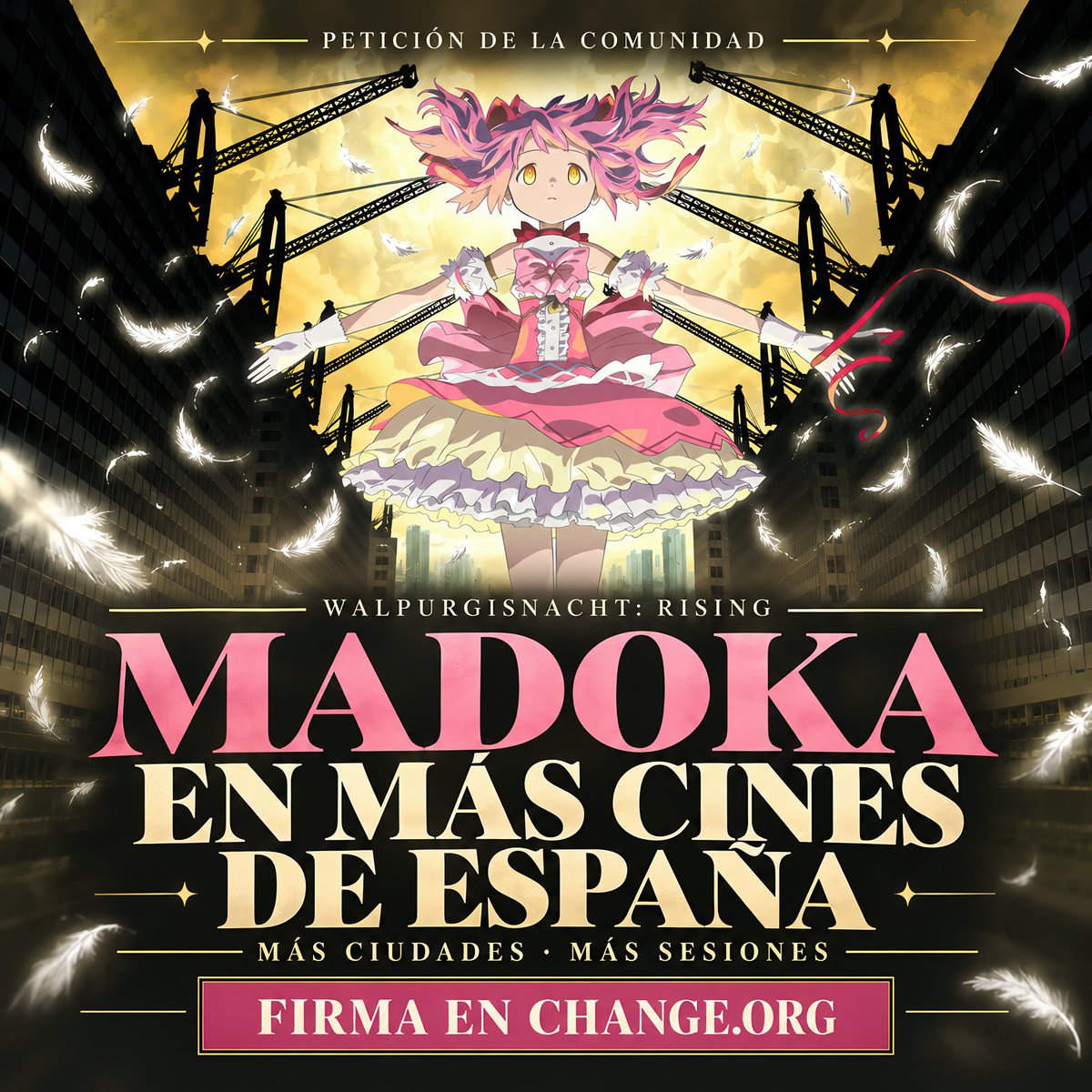 madoka_magicaES's tweet photo. 🎬 Madoka llega el 27/11 en exclusiva en Yelmo.

Pedimos otras cadenas y sesiones después del primer fin de semana. Tu ciudad también merece Madoka. 💟

Firma: https://t.co/gL7d7zdsoJ

#MadokaMagica #WalpurgisnachtRising #AnimeEspaña #CineEspaña #MadokaEnMasCines https://t.co/sTSs21tcbW
