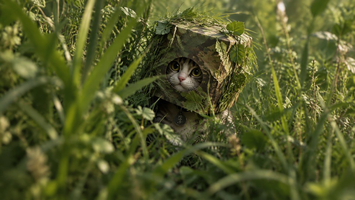StupidCatFunk's tweet photo. I’ll give you five minutes to find me, but it’s unlikely you’ll succeed.
#Zcat
#StonkFun https://t.co/uys9GsveXg