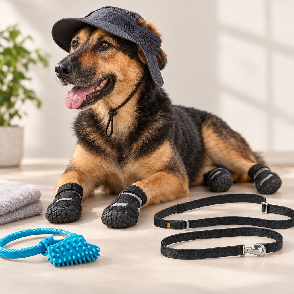 primepike52's tweet photo. 🐾 Simplify post-walk care: Anti-Slip Dog Shoes protect paws from hot pavement and sharp objects, plus they’re machine washable. Add the Canine Cap Companion for breathable, adjustable sun coverage. Shop: https://t.co/8SKdhM3rs6 #DogCare #DogWalks #PetSupplies #PawCare https://t.co/SVWmJJIdIW
