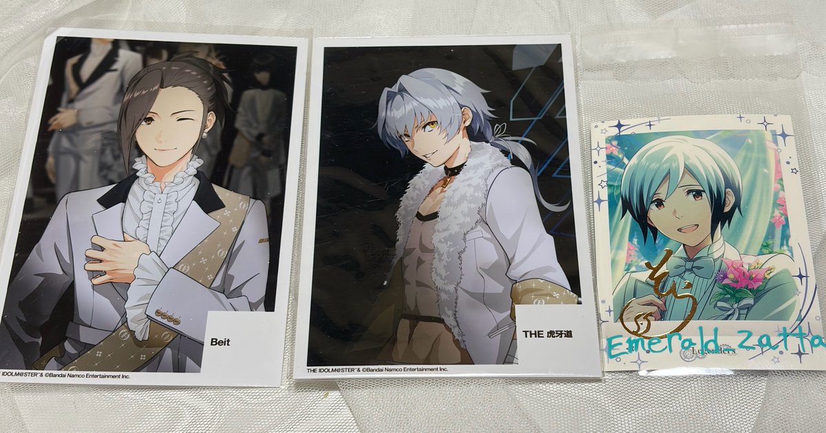 Emerald_zatta's tweet photo. SideM FiFS ステージフォト【交換 譲渡】
（譲）
ステージフォト
みのり･漣
（求）
同異種想楽･英雄1
(異種想楽はなんでも検討します。)
検索からでもお気軽にお声かけください https://t.co/h7TPmWXNcn