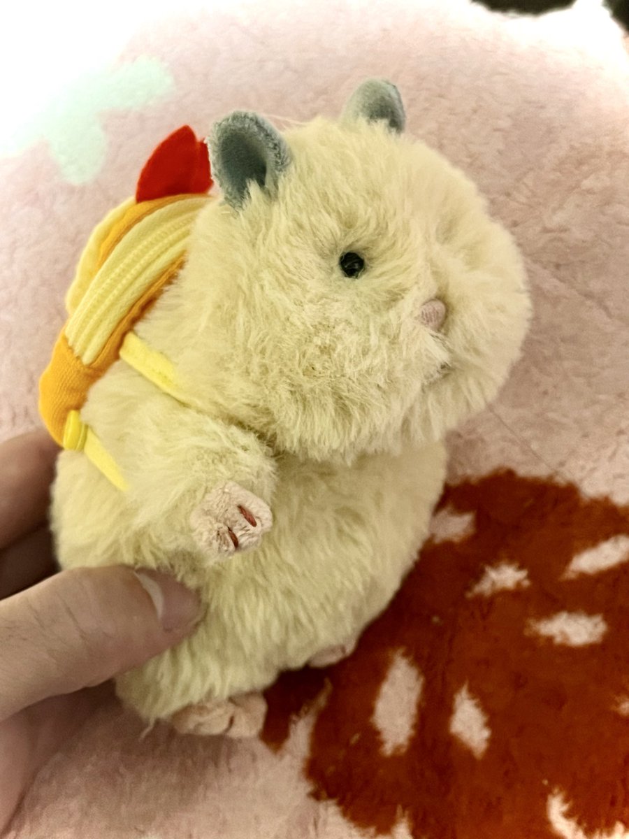 game2_emag's tweet photo. すみっコ用のリュック、はむにぎりにちょうどいいサイズだった✌️✨
可愛い💕 https://t.co/CvDhcB74Js