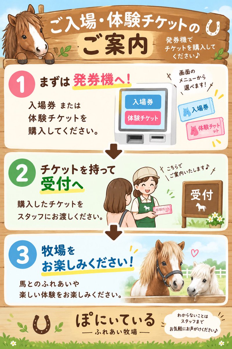 akira_1111car's tweet photo. 🐴ミニチュアホースと一緒に過ごせる、一緒に一夜を共に出来る！
🌱エリアサイト利用料金表✨

スタッフの負担軽減にタッチパネル式券売機を🐴ぽにぃているに導入
欲しい！と思ったら今すぐ欲しい！
💰補助金申請すれば良かったのかもしれないが時間がかかる…
僕はそんなの待てないから即決で📺購入 https://t.co/eo8EAgDHNE