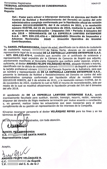 JuanPoe's tweet photo. !Atención! El actual Director de la DIAN Andrés Felipe Velásquez fue el abogado de la firma de Abelardo de la Espriella frente a la sanción de 570 millones que ahora la DIAN de Velásquez le debe cobrar. Grave conflicto de interés y prueba de su incompetencia-perdió el caso-Hilo👇 https://t.co/DrfVuxc62O