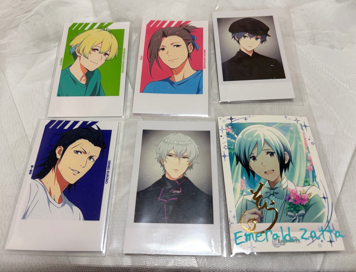 Emerald_zatta's tweet photo. SideM FiFS フォト風カード【交換 譲渡】
（譲）
🌟表情
百々人･みのり･玄武
箔:四季
🌟BLACK
道夫･漣･秀(声掛け中)
箔:みのり･四季･漣･百々人
（求）
同異種想楽･黒衣装英雄1
(異種は固定参照ですが何でも検討します)
玄武または想楽含む取引最優先です
検索からでもお気軽にお声かけください https://t.co/kzckbChXJs