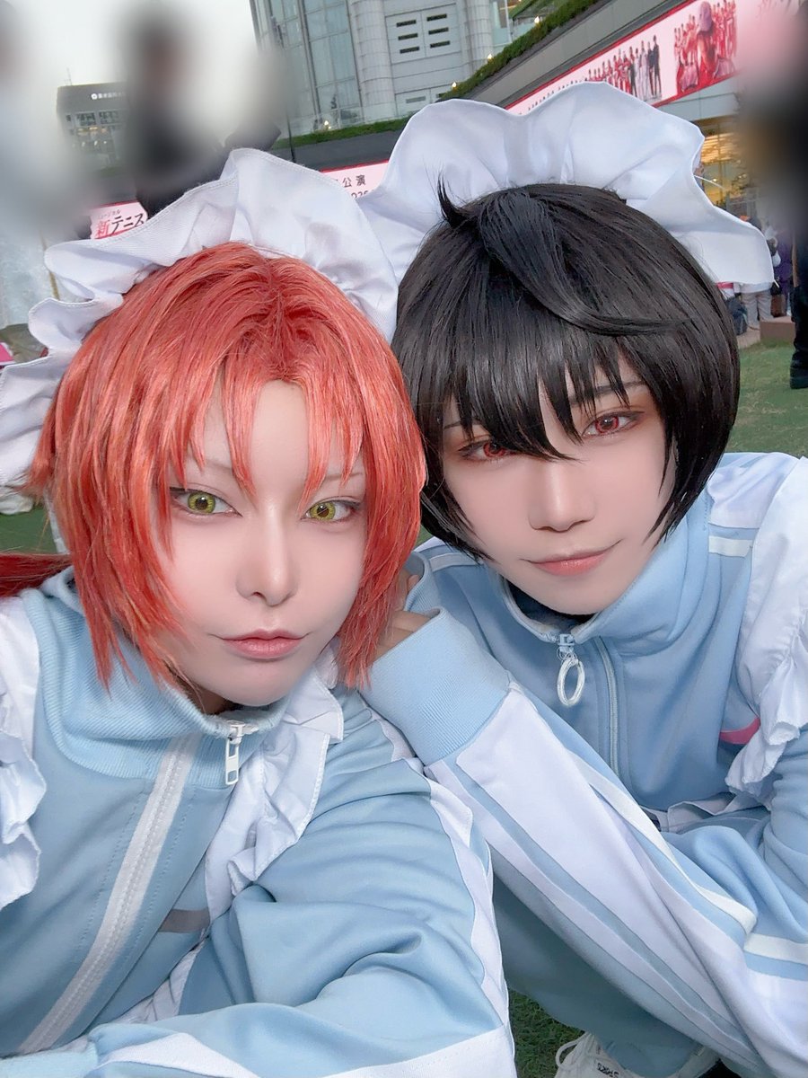 ooo_en_'s tweet photo. ⚠︎cos

TDCジャージメイドの凛月でいました💙
月ぴ〜といっしょ🎶
チェキも撮ったよ〜🫶🫶 https://t.co/AwW6UZlriM