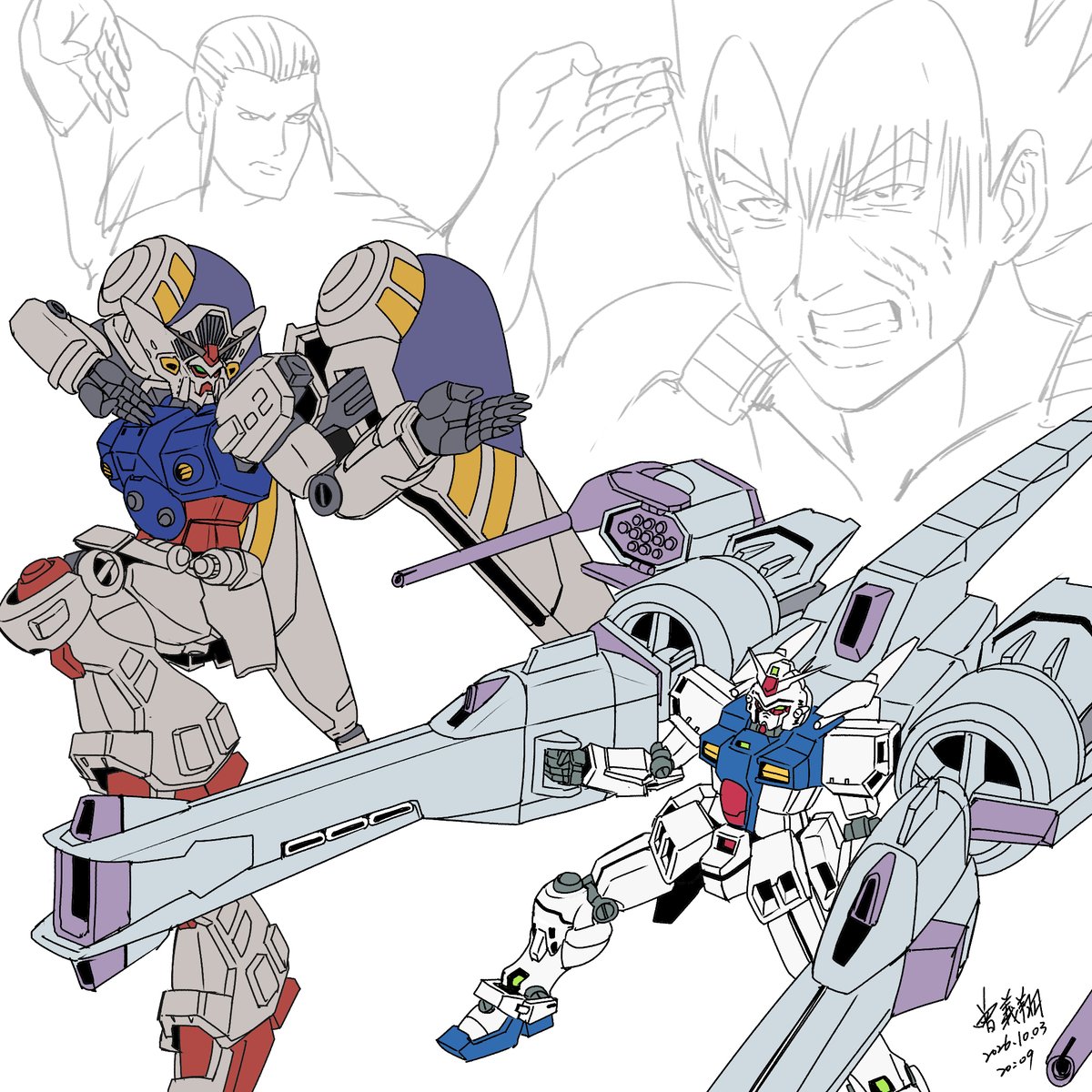 wingsyo345's tweet photo. TQM-261003-1
GP-02A &amp; GP-03S，第3次清稿 https://t.co/1fL38l7P16