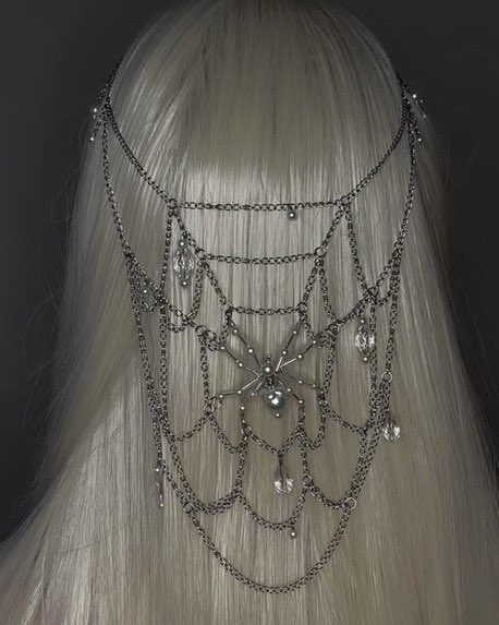 gentleescape's tweet photo. Spider Web Head Piece https://t.co/aEG4xo7sS0