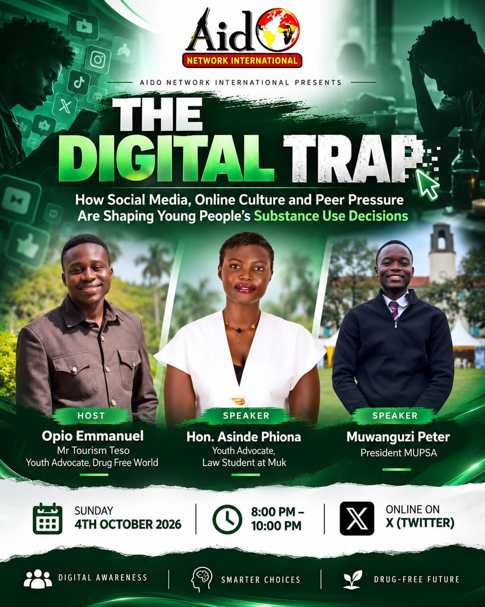 emmanuelopio52's tweet photo. Dear colleagues 😊 were are here again for another series of substance use prevention. @AsindePhionah will be one of our speakers....@disciplepeter29 will all share with us, kindly repost and attend in person.
ALUTA CONTINUA.....
#makerere #webuildforthefuture https://t.co/y8nc1I46hm