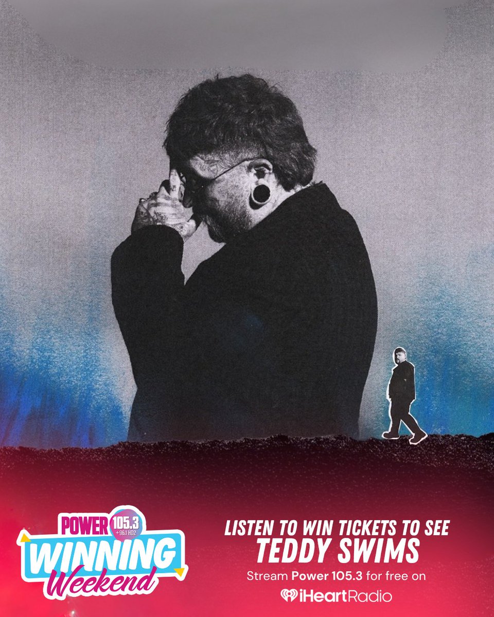 poweratl's tweet photo. All weekend we have your chance to win tickets to see Teddy Swims: The Ugly Tour at State Farm Arena on October 20th!

Make Power 105.3 your #1 preset on the FREE iHeartRadio app - listen for the keyword at :10 every hour and use the Talk Back mic to tell us that hour’s keyword! https://t.co/toJGdYqds9