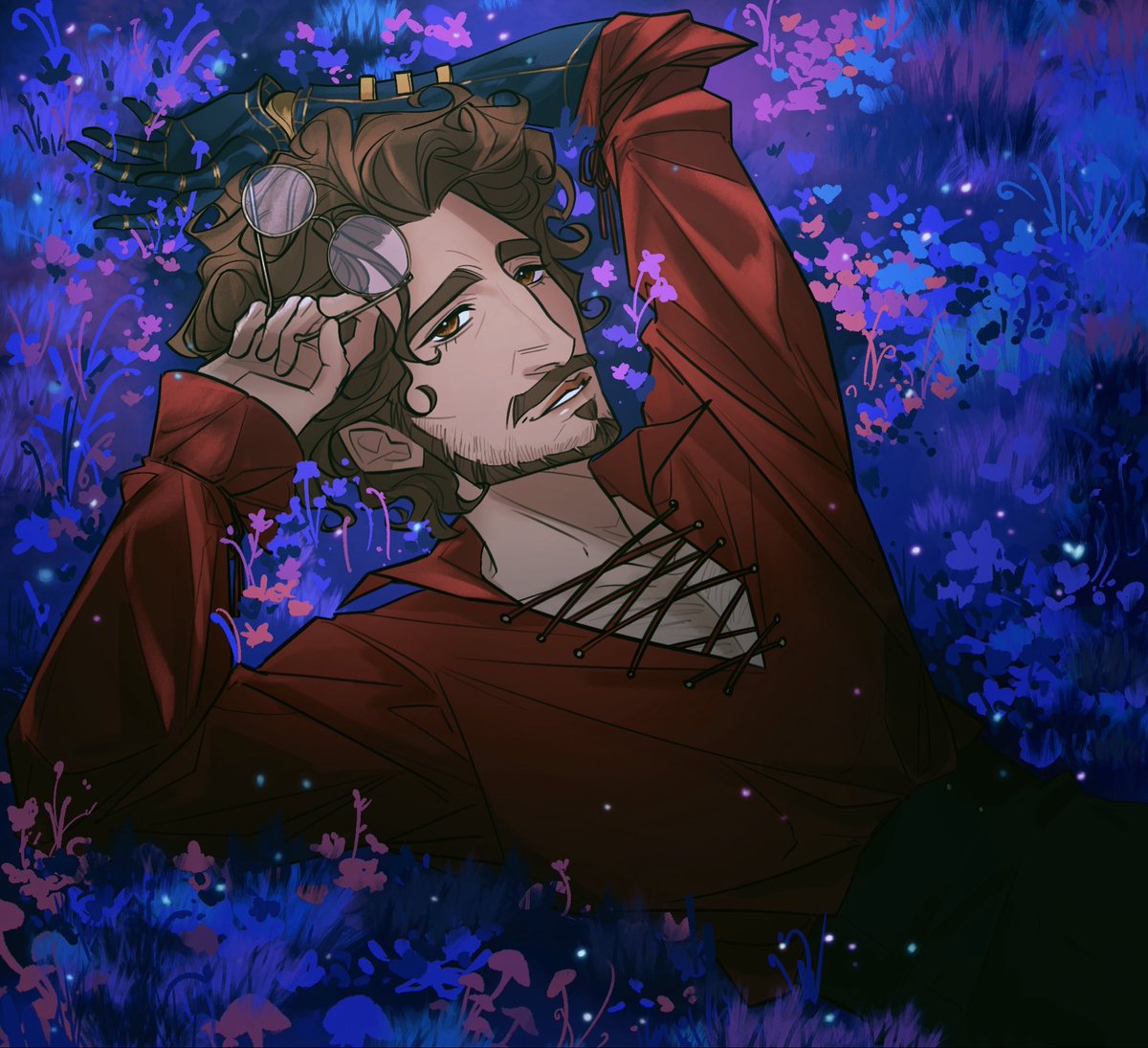 rxtking's tweet photo. A quick rest in Esquie’s nest

#expedition33 #gustave

(it’s my birthday so I wanted to draw my fave in one of the prettiest areas in the game 💙) https://t.co/YTUW2I78rc