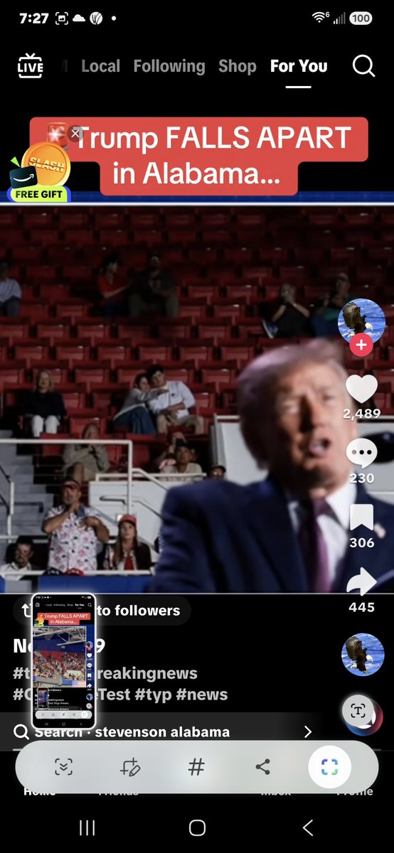 Humming2025's tweet photo. @EricLDaugh Empty seats in Alabama should tell you something https://t.co/X6nZtCR9hJ