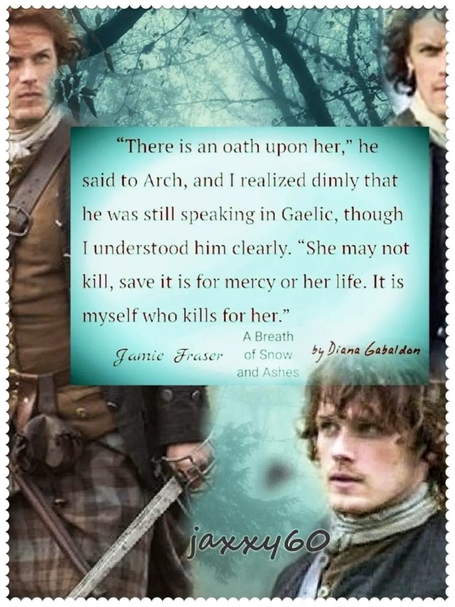 point_blank1959's tweet photo. Other Outlander book quotes- Diana Gabaldon the Goddess. #SamHeughan #CaitrionaBalfe #clarkbutler #outlander #writer_DG https://t.co/yl104dwJ4j