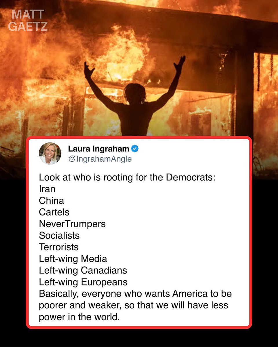 GOP_is_Gutless's tweet photo. 🚨Read the list. Iran. China. Cartels. NeverTrumpers. Socialists. The media that spent four years calling the border a myth.

THEY ALL WANT THE SAME THING.

A poorer, softer America is easier to push around. Open gates for the cartels. Apologies for Tehran. Lectures from Europe. Democrats blocked voter ID and want the courts packed. JD Vance said the plan is a map Republicans can never win.

If that crowd is cheering your ballot, you are not the underdog. You are the target. Vote red. The whole ticket.