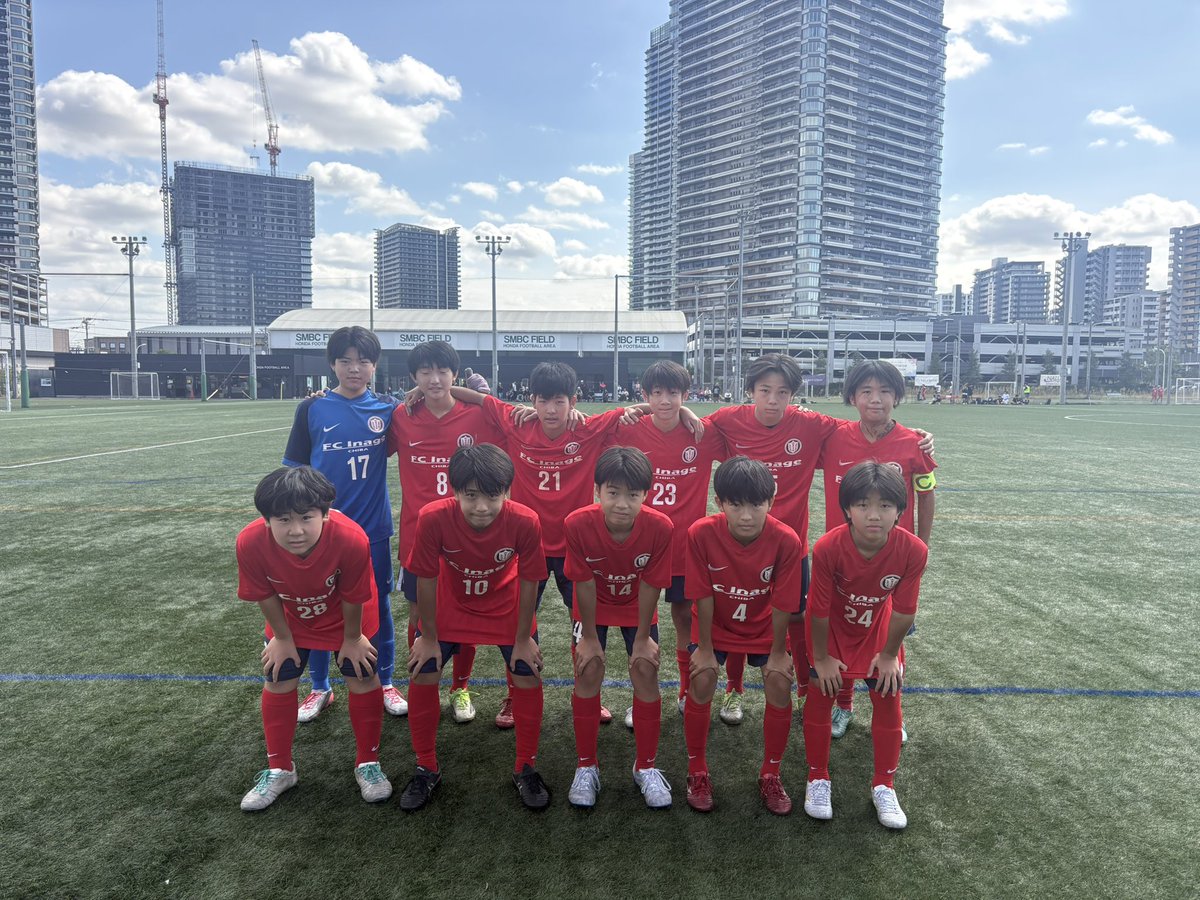 FCInage_staff's tweet photo. 2026-2027　
第17回　千葉県ユース（U-13）サッカーリーグC1

第2節

1-1△
得点者:柳澤

2戦連続で終了間際に失点。
反省し課題に取り組めればと思います。

保護者の方々、応援ありがとうございました。 https://t.co/OsfgePDeut